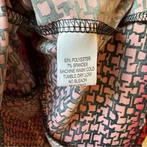 Maria Gabrielle Red and Black Peplum Blouse Size Small - Picture 6 of 6